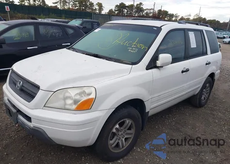 2004 Honda Pilot Ex-L из США, поврежденный, VIN 2HKYF18744H606242